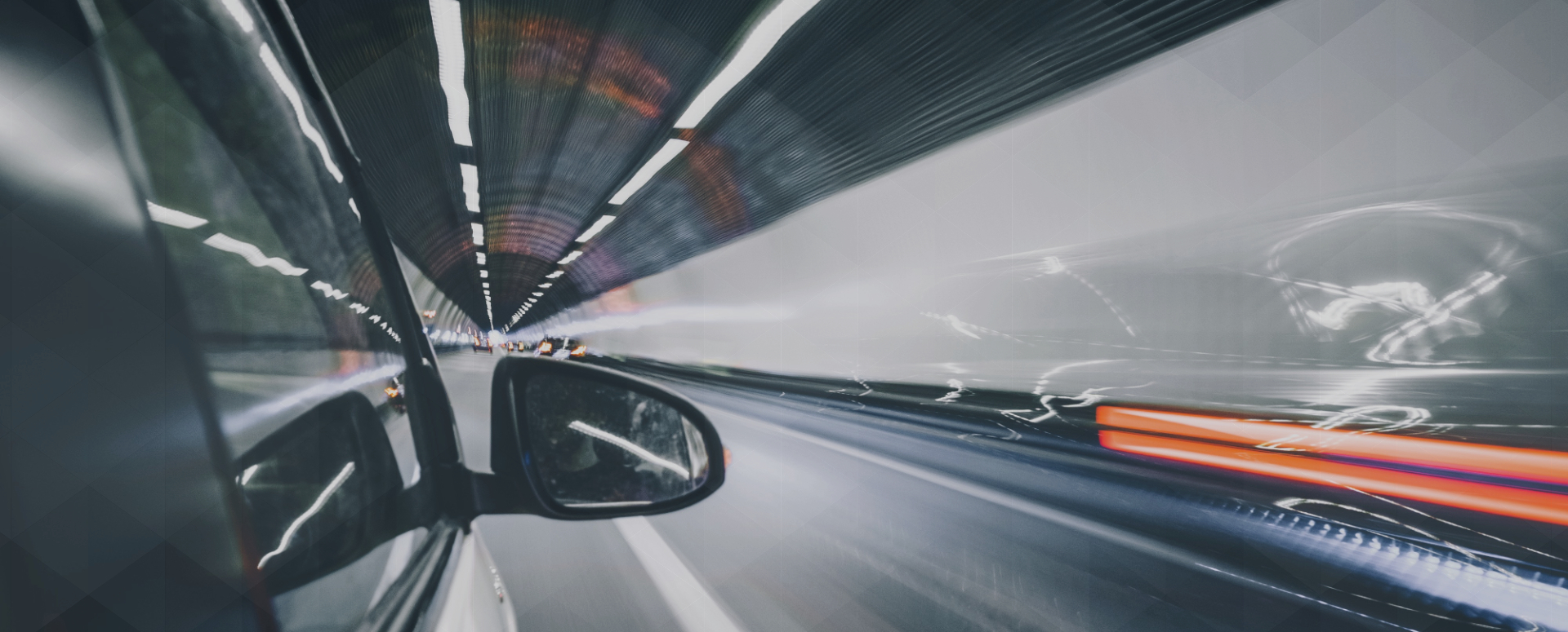 Car in a tunnel