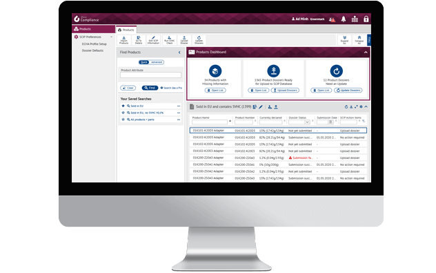 iPoint Compliance Screen