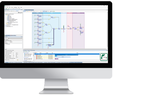 Umberto LCA Software Screen