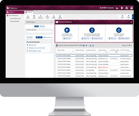iPoint Compliance Screen